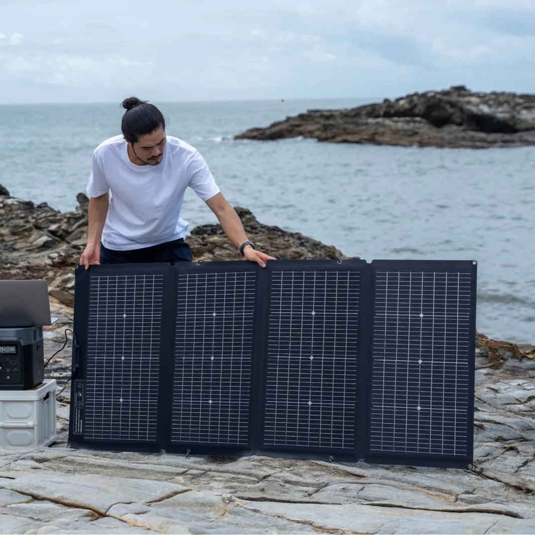 EcoFlow 220W Bifacial Portable Solar Panel - EcoFlowGuam - Guam Portable Solar Generator Power Station